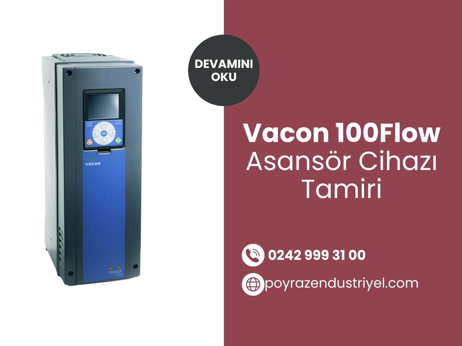 Vacon 100Flow Asansör Cihazı Tamiri